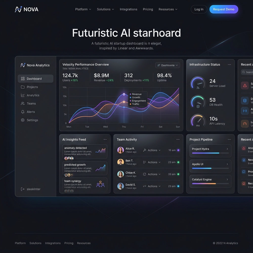 Premium Dashboard Mockup